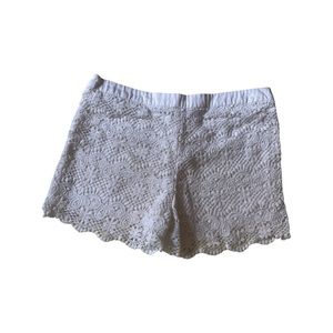 Joe Fresh white lace shorts.
